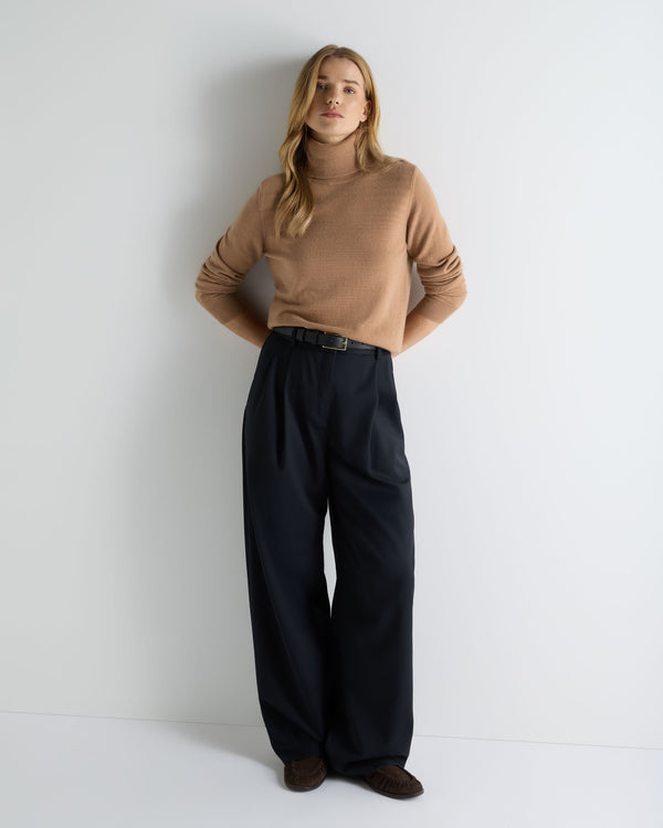 Women's Luna Roll Neck Cashmere Jumper 3