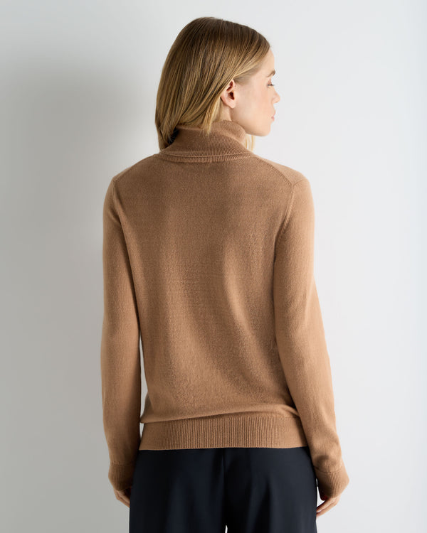 Women's Luna Roll Neck Cashmere Jumper 4