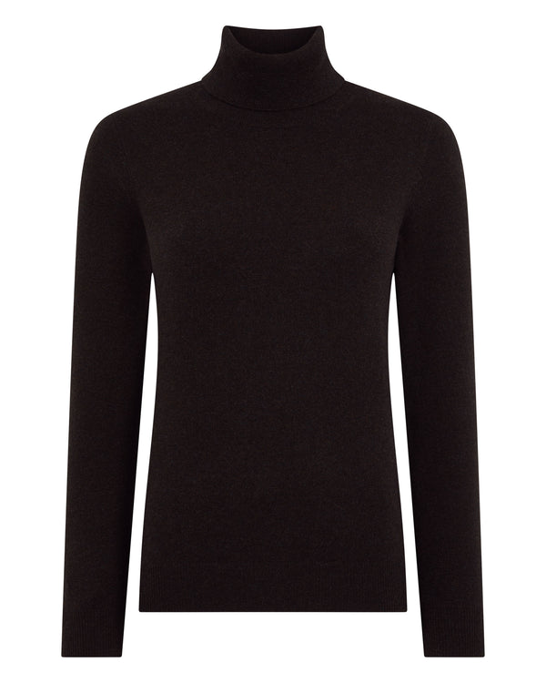 Women's Luna Roll Neck Cashmere Jumper 2