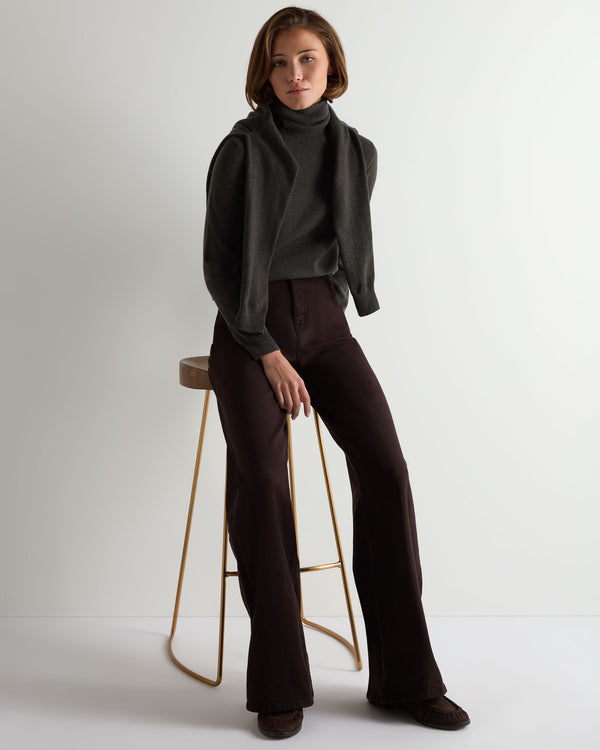 Women's Luna Roll Neck Cashmere Jumper  3