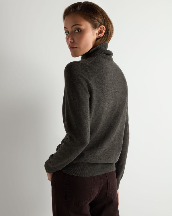 Women's Luna Roll Neck Cashmere Jumper  4
