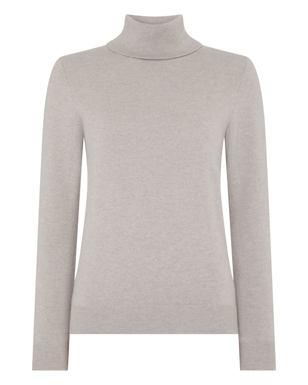 Women's Luna Roll Neck Cashmere Jumper 2