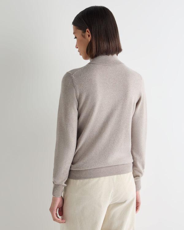 Women's Luna Roll Neck Cashmere Jumper 4