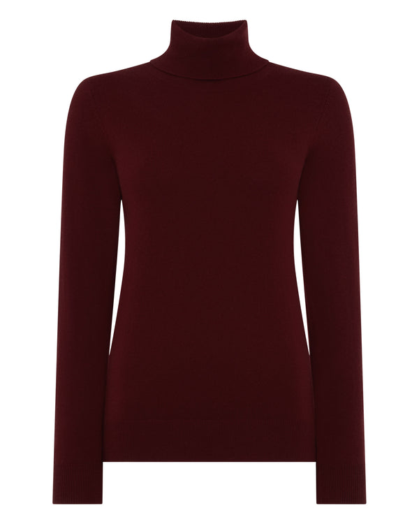 Women's Luna Roll Neck Cashmere Jumper 2