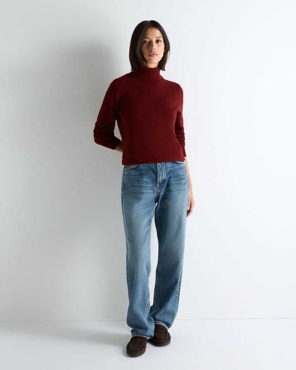 Women's Luna Roll Neck Cashmere Jumper 3