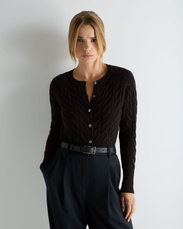 Women's Myla Cable Cashmere Cardigan 6