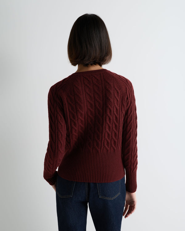 Women's Myla Cable Cashmere Cardigan 4