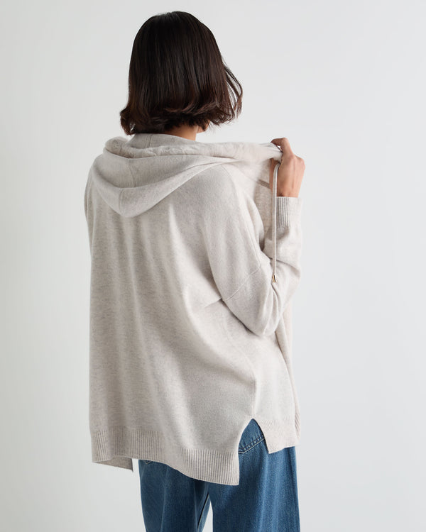 Women's Alicia Fur Trim Cashmere Hoodie 4