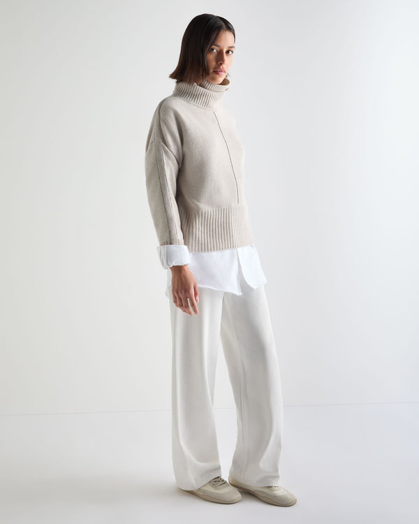 Women's Mollie Metal Roll Neck Cashmere Jumper 3