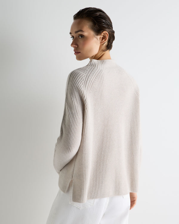 Women's Metal Funnel Neck Cashmere Jumper 4
