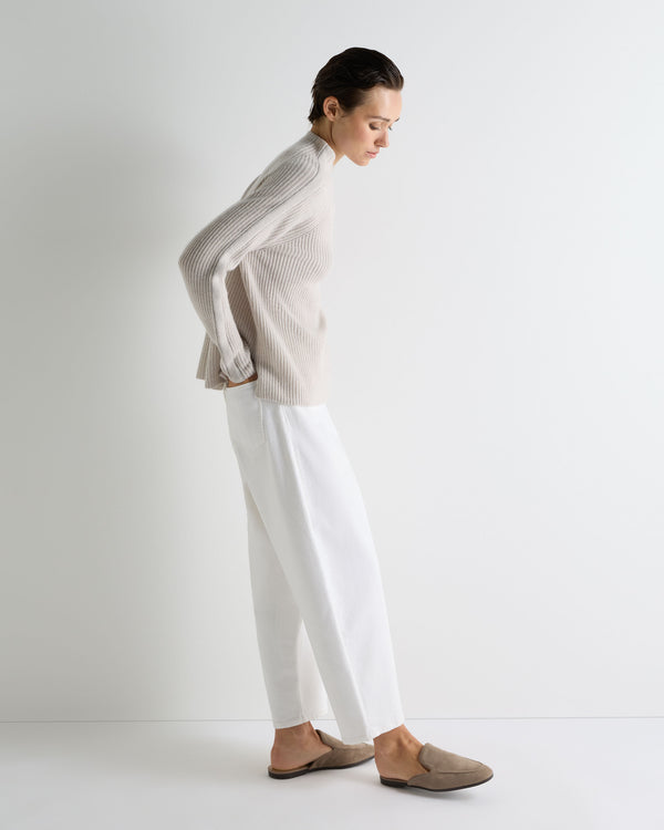 Women's Metal Funnel Neck Cashmere Jumper 6
