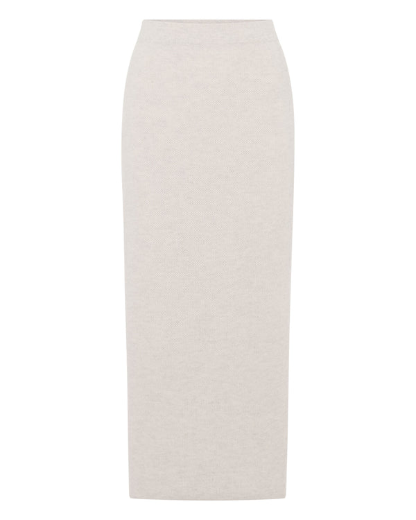 Women's Honeycomb Knit Cashmere Skirt 2