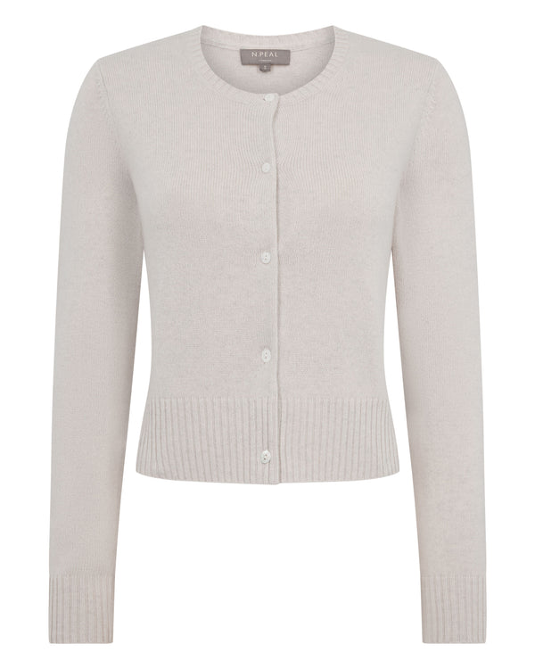 Women's Chunky Crop Cashmere Cardigan 2