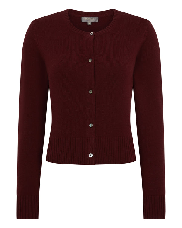 Women's Chunky Crop Cashmere Cardigan 2