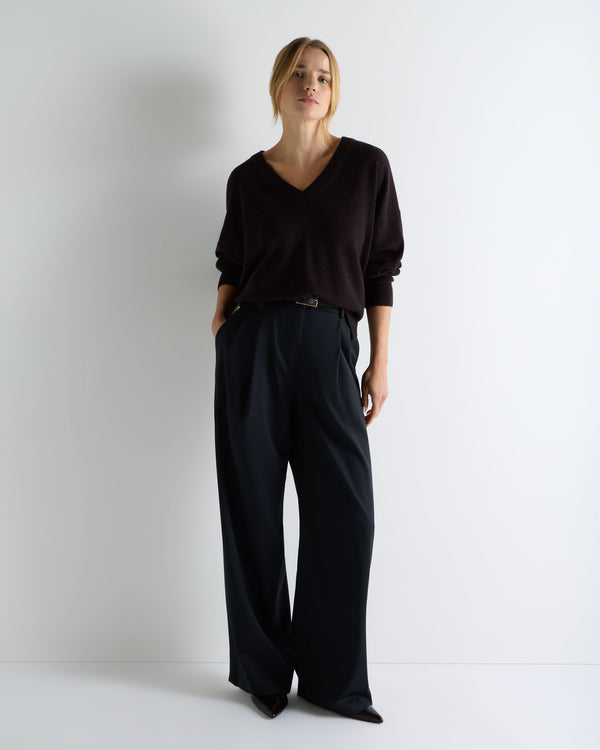 Women's Longline V Neck Cashmere Jumper 3