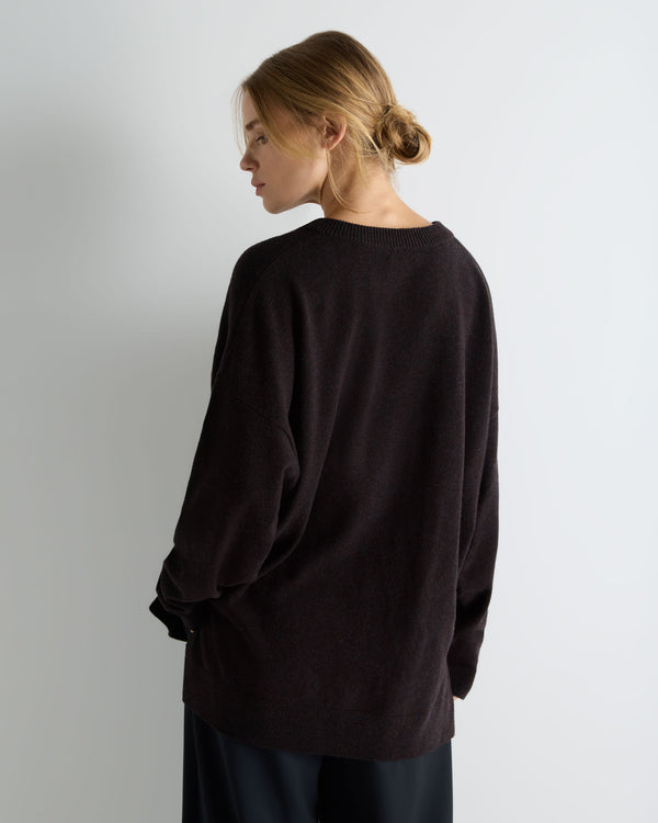 Women's Longline V Neck Cashmere Jumper 4
