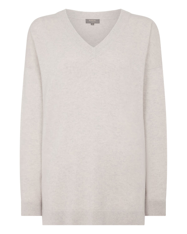Women's Longline V Neck Cashmere Jumper 2