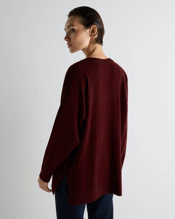 Women's Longline V Neck Cashmere Jumper 4