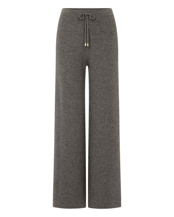 Women's Honeycomb Knit Cashmere Trouser 2