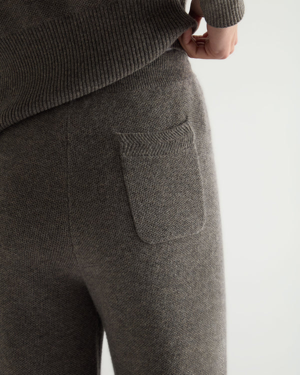 Women's Honeycomb Knit Cashmere Trouser 5