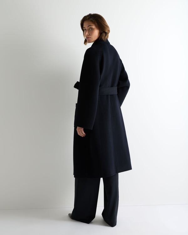 Women's Longline Woven Coat 4