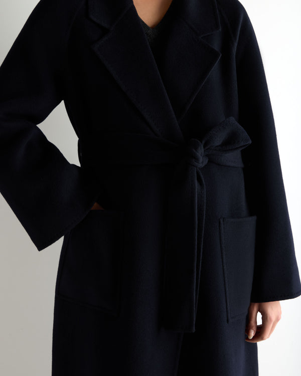 Women's Longline Woven Coat 6