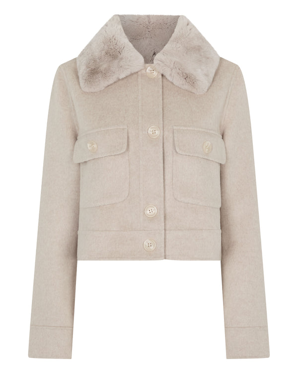 Women's Rosie Fur Collared Jacket 8