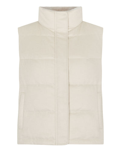 N.Peal Women's Reversible Fur Gilet Natural Brown