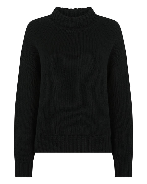 Women's Chunky Funnel Neck Cashmere Jumper 2
