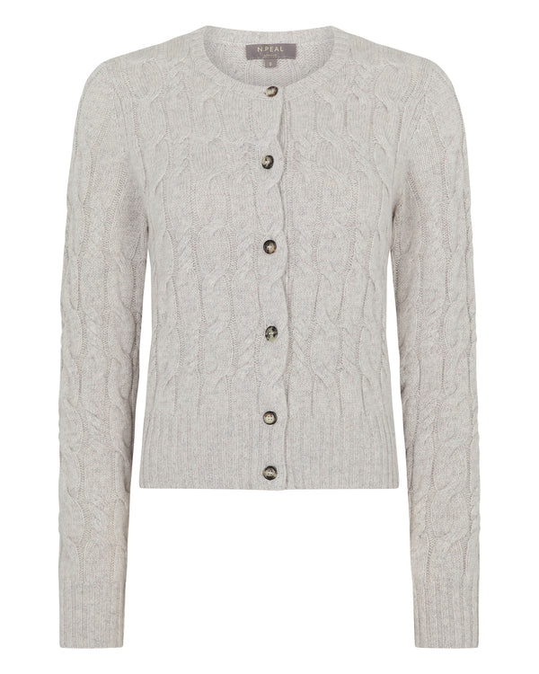 Women's Cable Cashmere Cardigan 2
