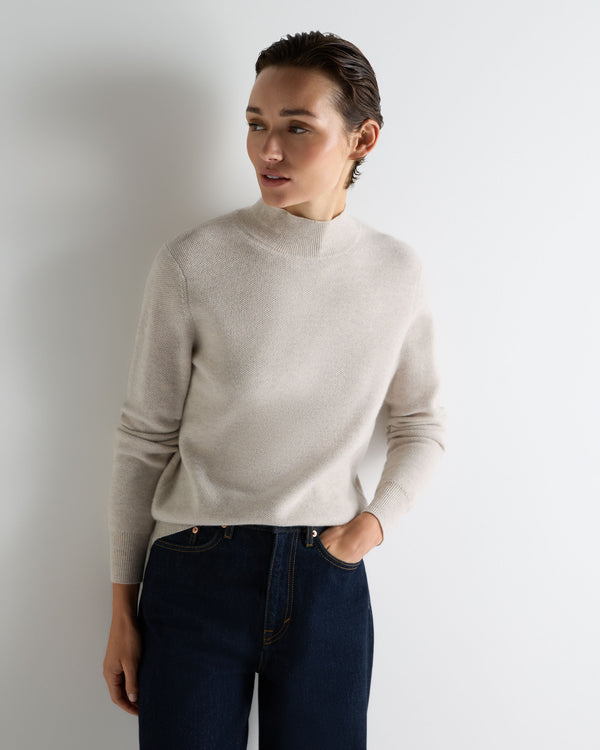 Women's Honeycomb Knit Cashmere Jumper 1