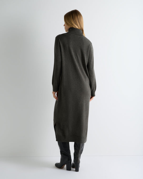 Women's Roll Neck Cashmere Jumper Dress  4