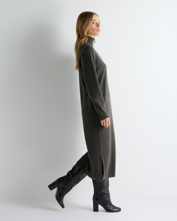 Women's Roll Neck Cashmere Jumper Dress  6
