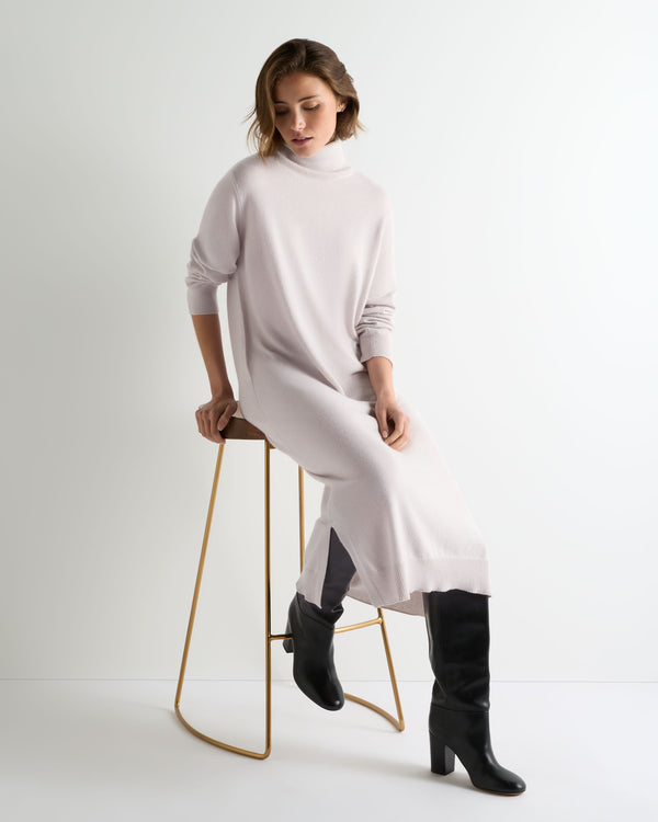 Women's Roll Neck Cashmere Jumper Dress 7