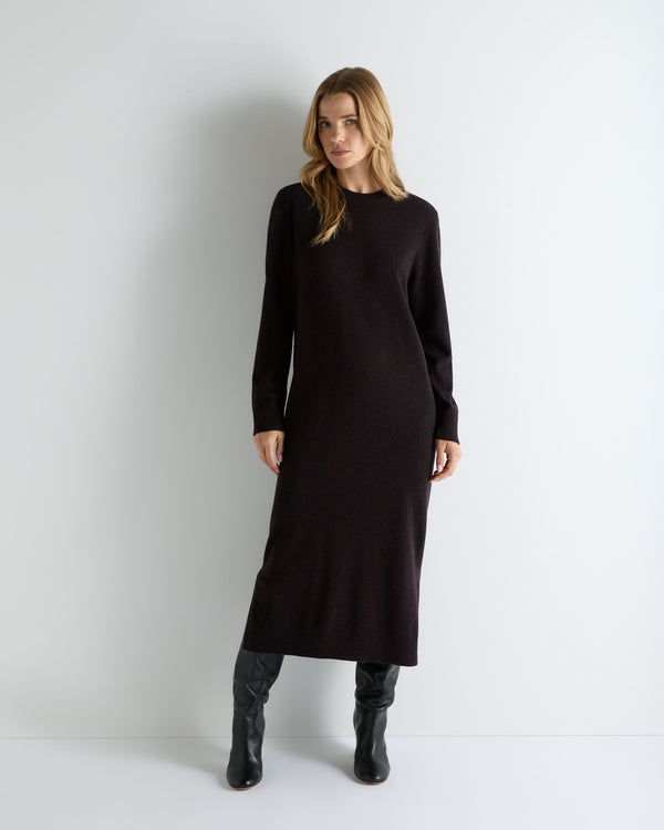 Women's Round Neck Cashmere Jumper Dress 1