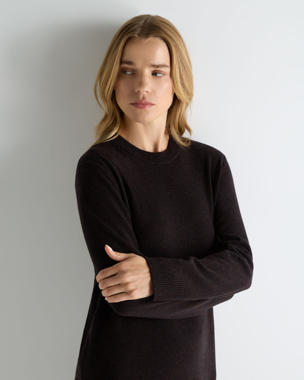 Women's Round Neck Cashmere Jumper Dress 5