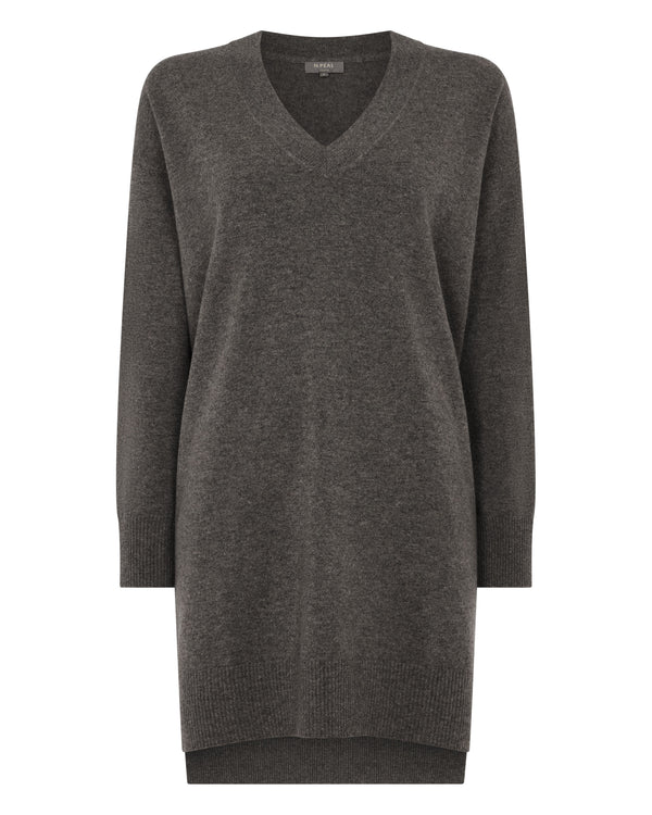 Women's Elise Long V Neck Cashmere Tunic 2