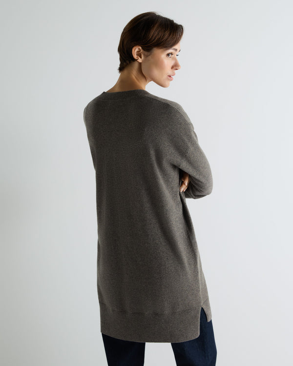 Women's Elise Long V Neck Cashmere Tunic 4