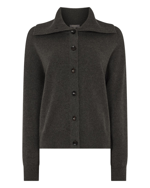 Women's Sailor Collar Cashmere Cardigan  2
