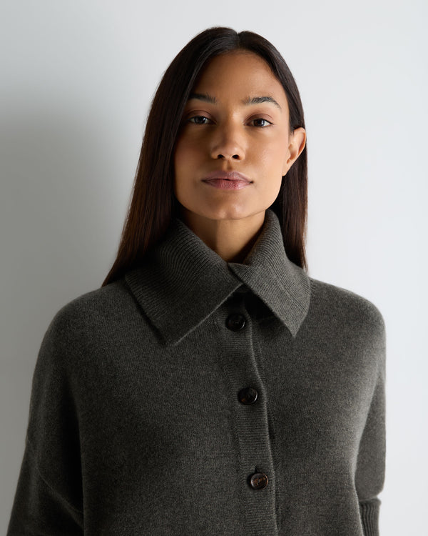 Women's Sailor Collar Cashmere Cardigan  5