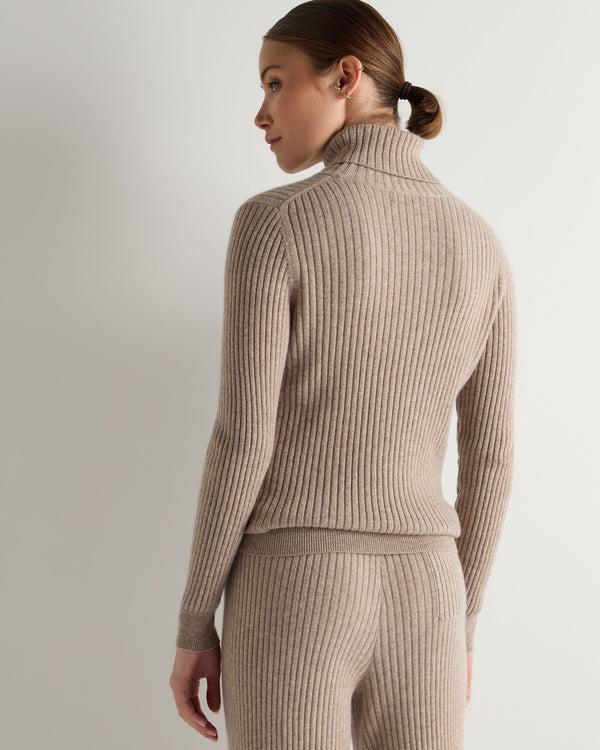 Women's Roll Neck Cashmere Jumper 4