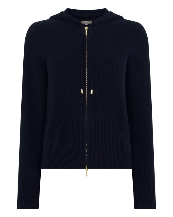Women's Honeycomb Zipper Cashmere Hoodie 2