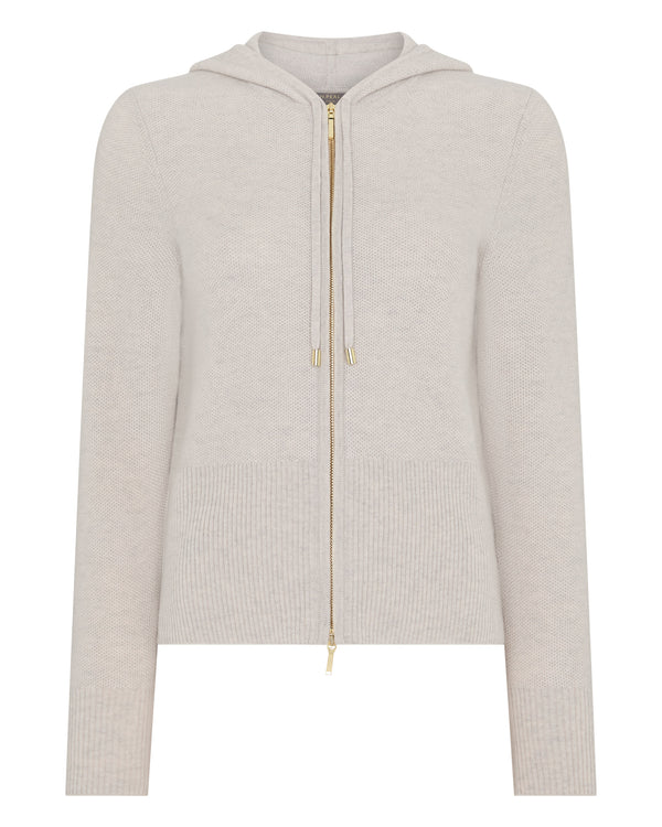 Women's Honeycomb Zipper Cashmere Hoodie 2