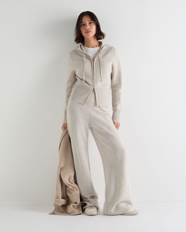 Women's Honeycomb Zipper Cashmere Hoodie 3