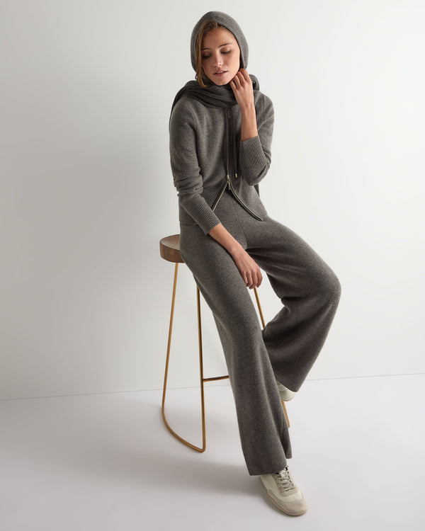 Women's Honeycomb Zipper Cashmere Hoodie 3