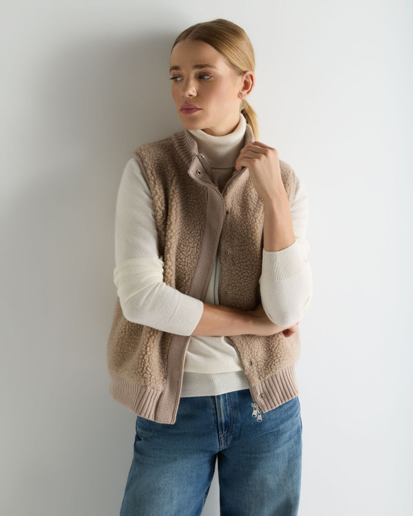 Women's Cashmere Shearling Gilet 1