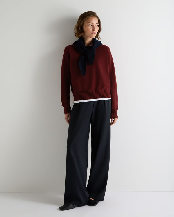Women's Crop Boat Neck Cashmere Jumper 3