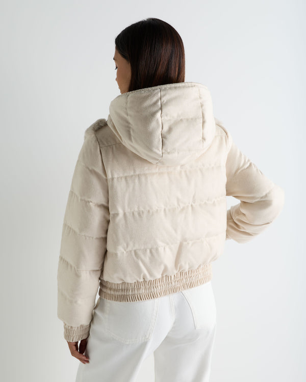 Women's Fur Front Padded Jacket 4