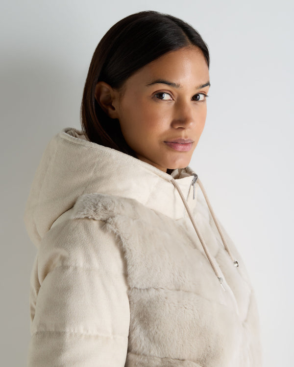 Women's Fur Front Padded Jacket 5