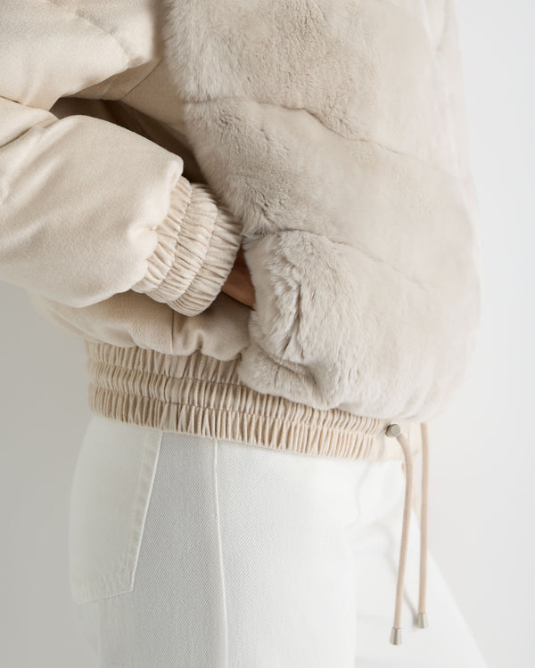 Women's Fur Front Padded Jacket 6